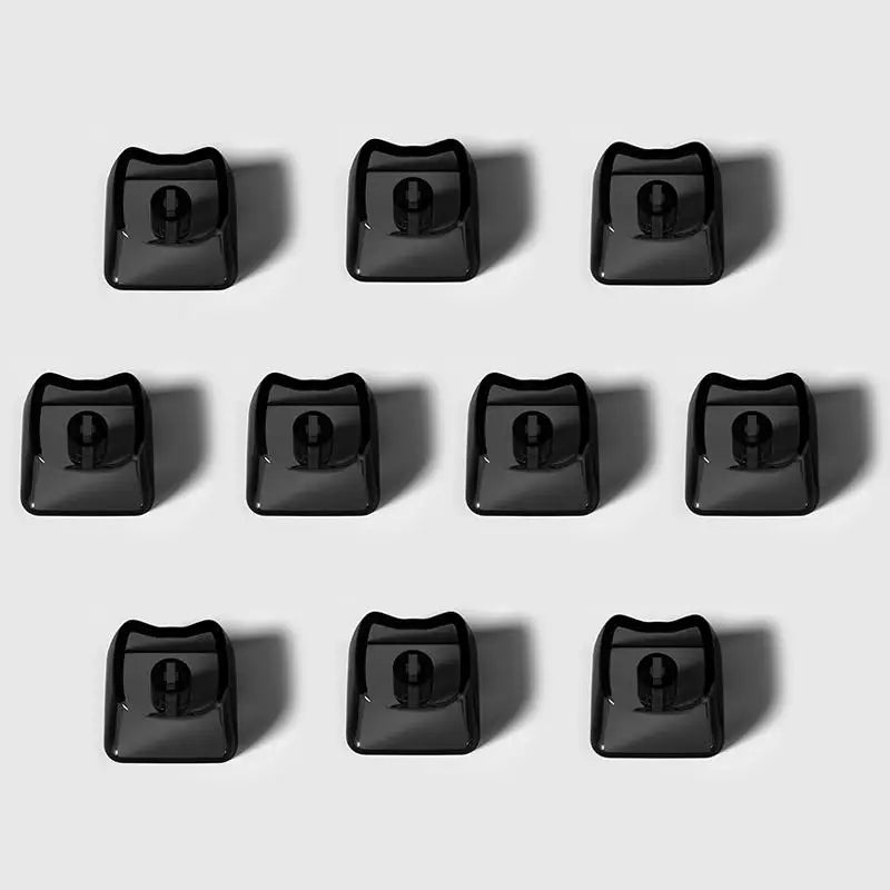 Cute Cat Shaped Transparent Keycaps 1U Blank MX Switch 10/20 PCS