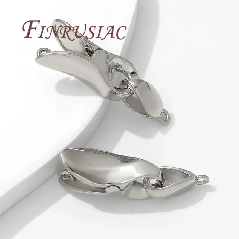 Rhodium Plated Jewelry Clasps & Connectors | DIY Bracelet Necklace