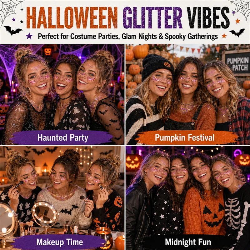 Sequin Body & Hair Glitter Gel Stick – 8 Colors Festival Makeup