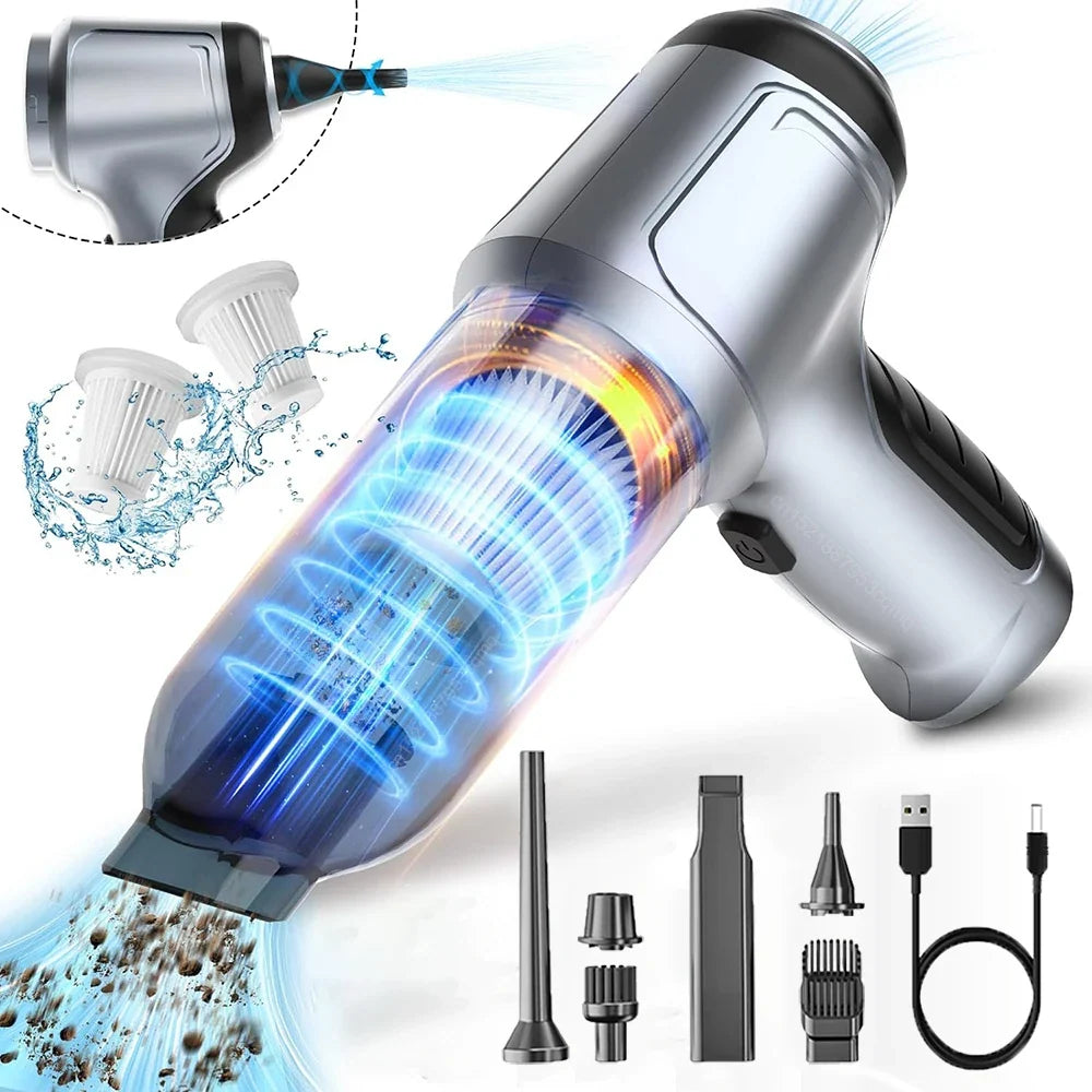 Raugee 95000PA Wireless Handheld Car Vacuum Cleaner