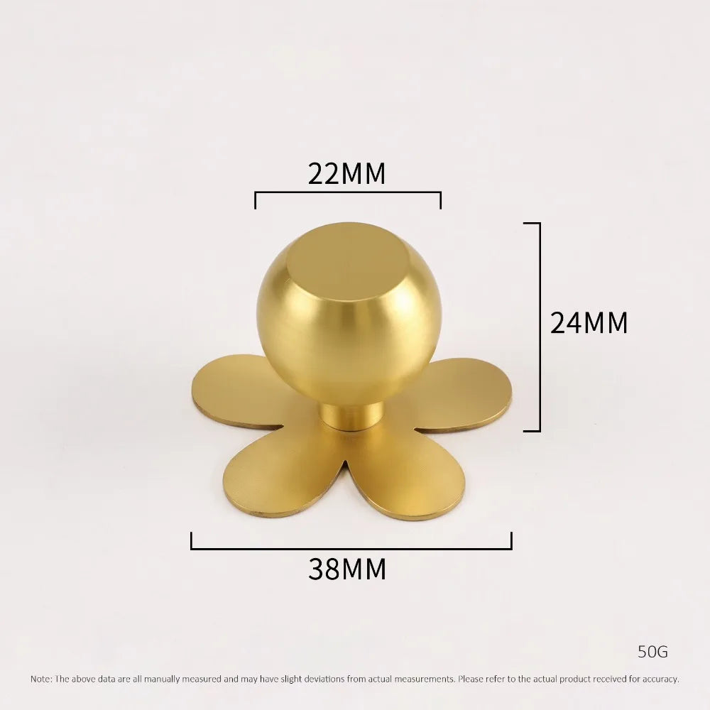 Brass Cabinet Pull with Backplate | Minimalist Gold Drawer Handle