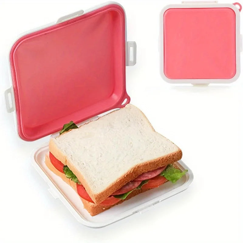 Silicone Sandwich Storage Box – Snack & Lunch Container
