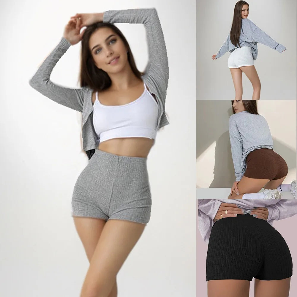 Women's High Waist Seamless Yoga Shorts | Gym Fitness