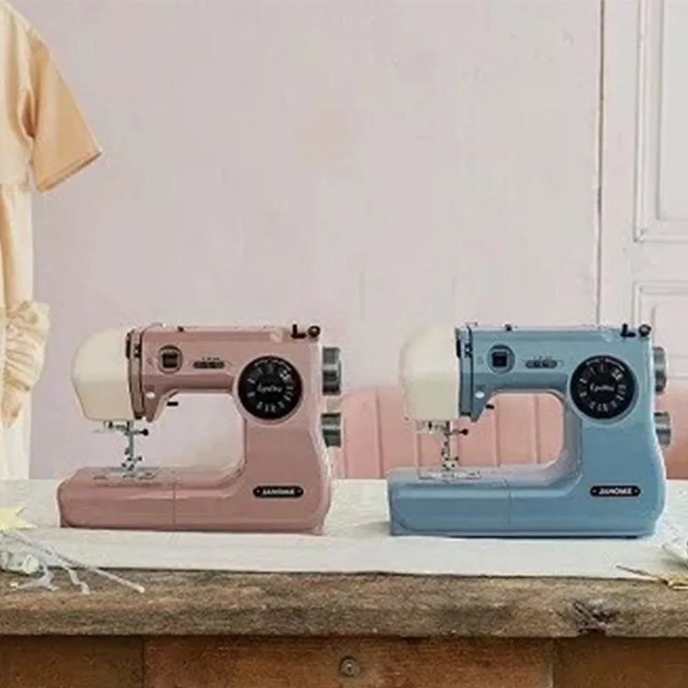 Portable Mini Sewing Machine Model – Pink Blue Red Craft Decor