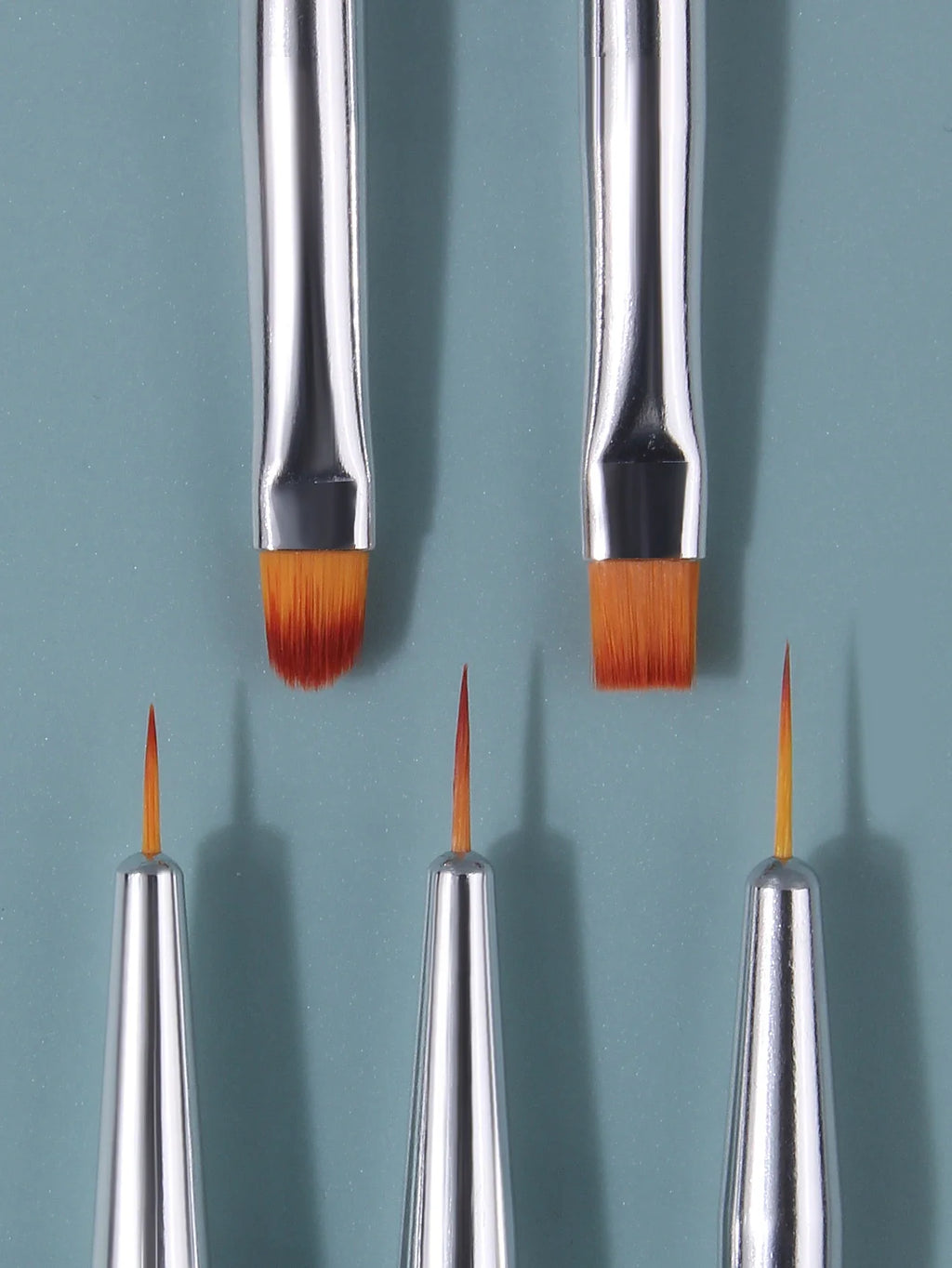 5-Piece Nail Art Brush Set – Painting, Dotting & Liner Tools