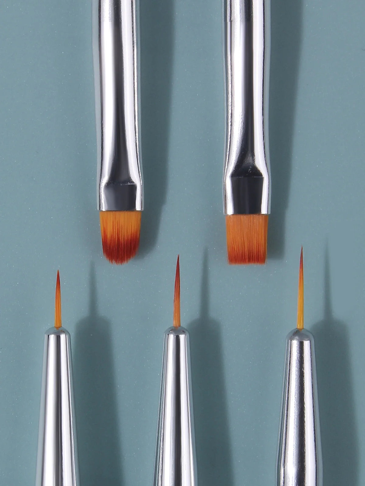 5-Piece Nail Art Brush Set – Painting, Dotting & Liner Tools