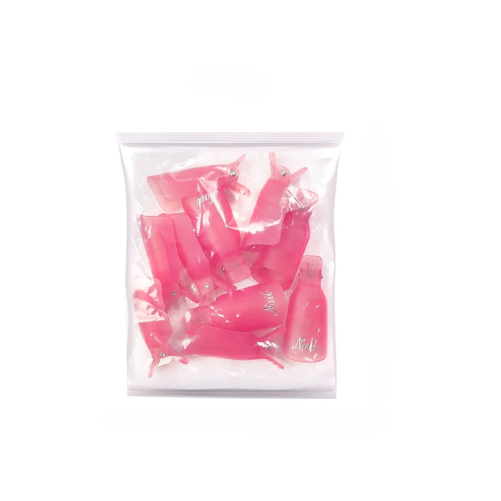 10 Pcs Silicone Nail Soak Off Caps – Reusable Gel Remover Clips