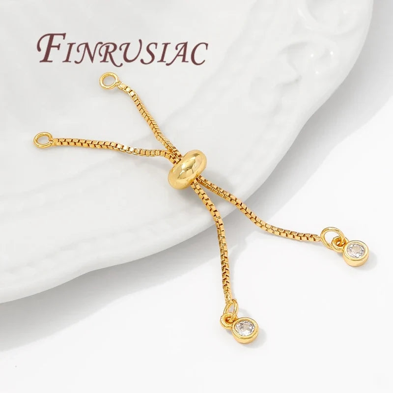 18K Gold Plated Box Chain Extender – Necklace & Bracelet DIY