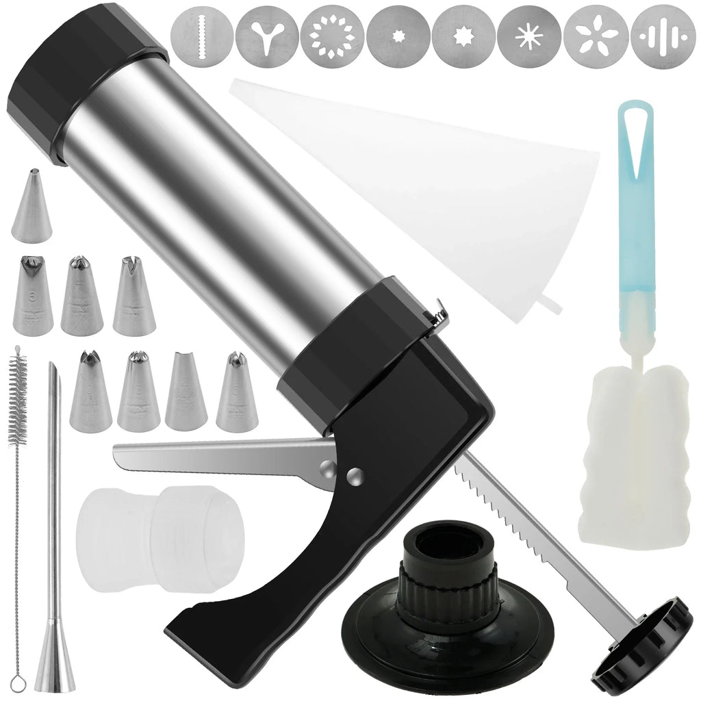Stainless Steel Churro Maker Machine Kit with 3 Nozzle Tips