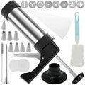 Stainless Steel Churro Maker Machine Kit with 3 Nozzle Tips
