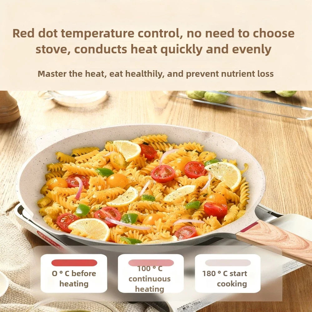 FEB.WIND Nonstick Frying Pan with Lid – Gas & Induction Ready