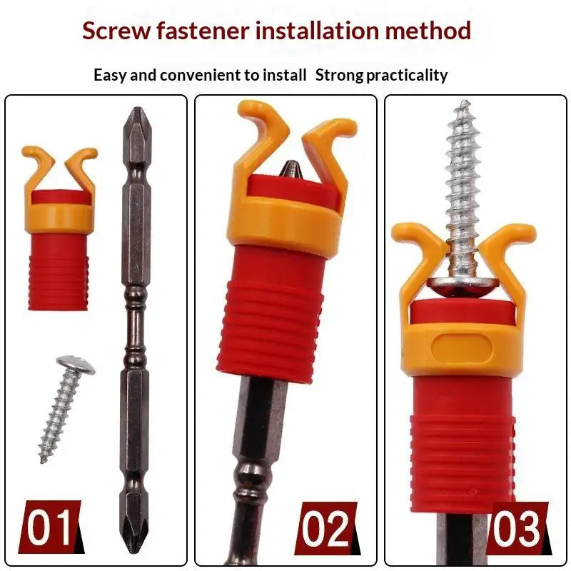 Screw Holder Fixing Sleeves for 1/4" Hex Bits – 1/3/5 Pcs