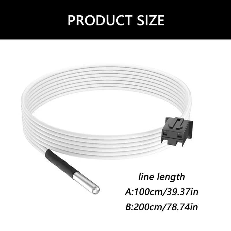 NTC100K Thermistor Sensor for 3D Printer – Stainless Steel Head