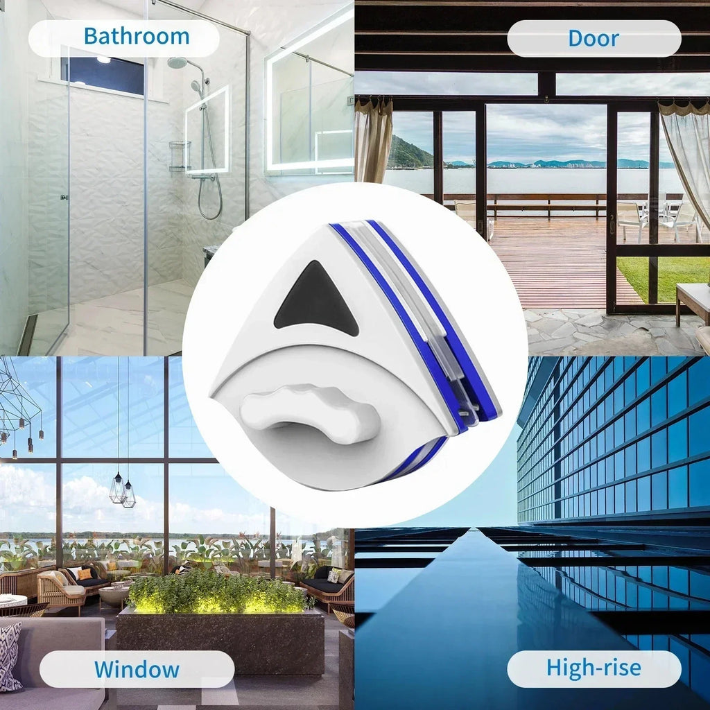 Double-Sided Magnetic Window Cleaner | 3–5mm Glass Tool