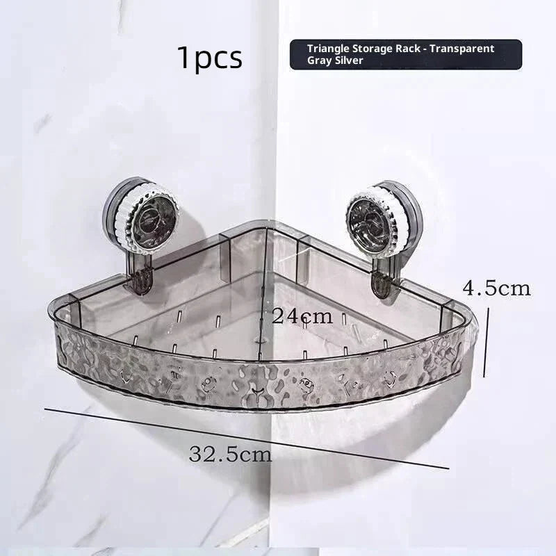 Suction Cup Shower Shelf – No-Drill Caddy, 1 or 2 Pcs