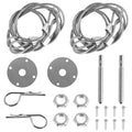 Stainless Steel Hood Pin Plate Lock Kit – Universal Racing Fit
