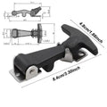 Rubber Hood Catch with Bracket 2pcs – Stainless Steel T-Handle