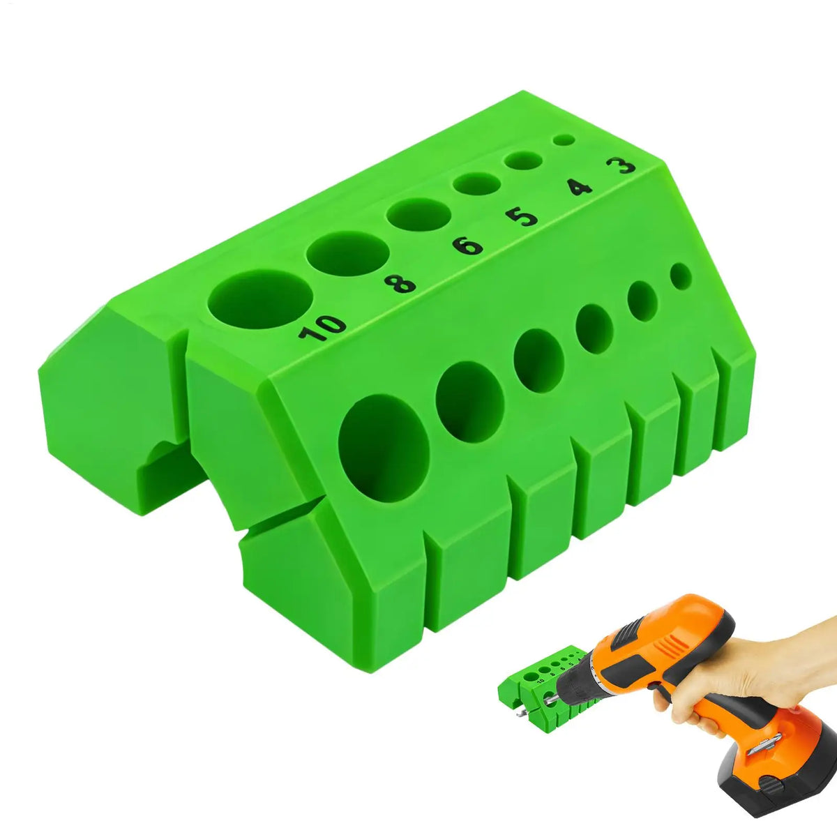 3D Printed Drill Guide Block – 45° & 90° Angle Bit Jig