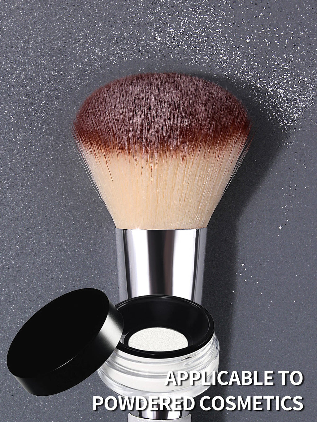 Fluffy Large Powder Brush – Soft Wool Fiber Blush & Contour