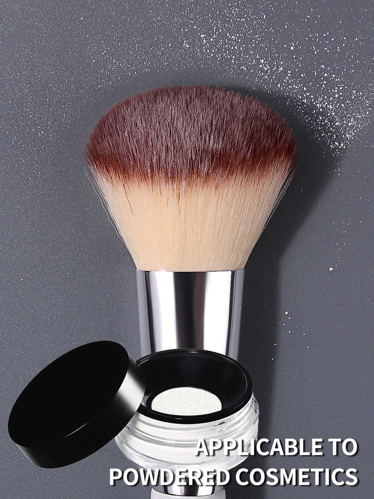 Fluffy Large Powder Brush – Soft Wool Fiber Blush & Contour