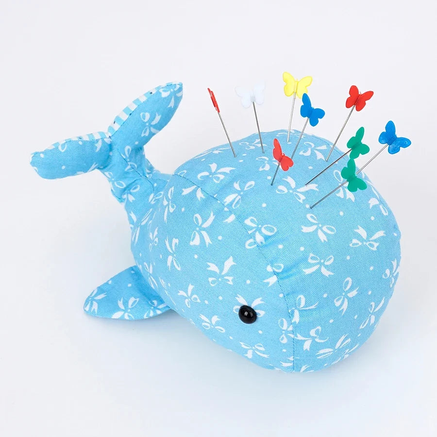 Whale Pin Cushion – Fabric Needle Holder for DIY Sewing