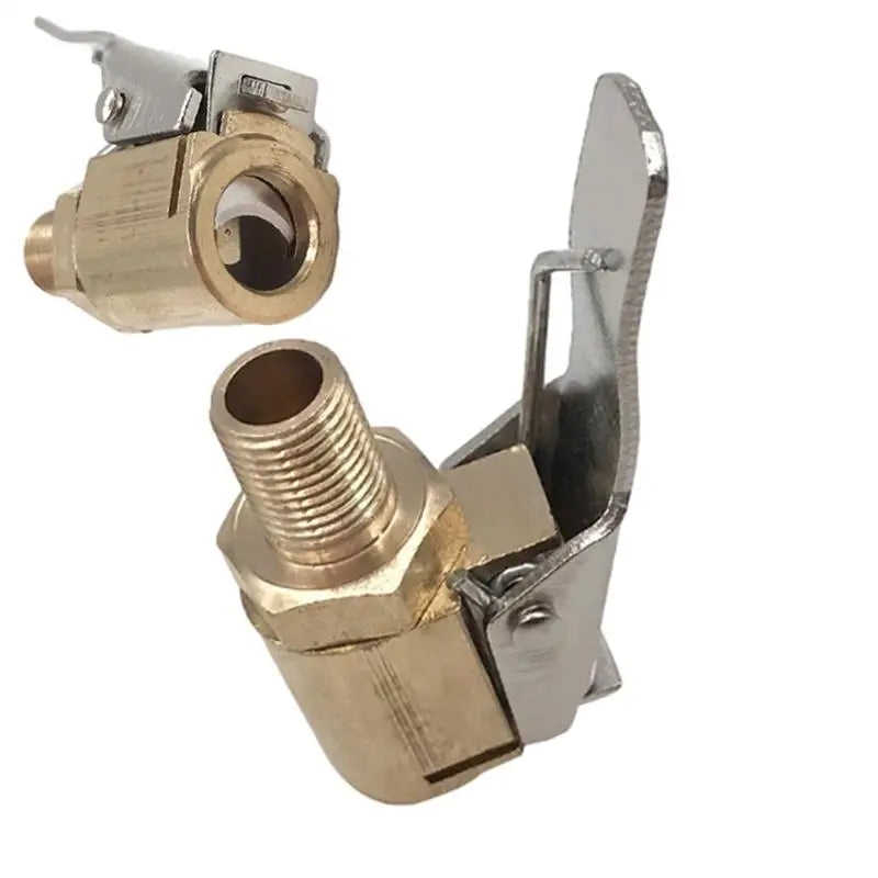 Brass Clip-On Tire Air Chuck Inflator Valve Adapter – 8mm