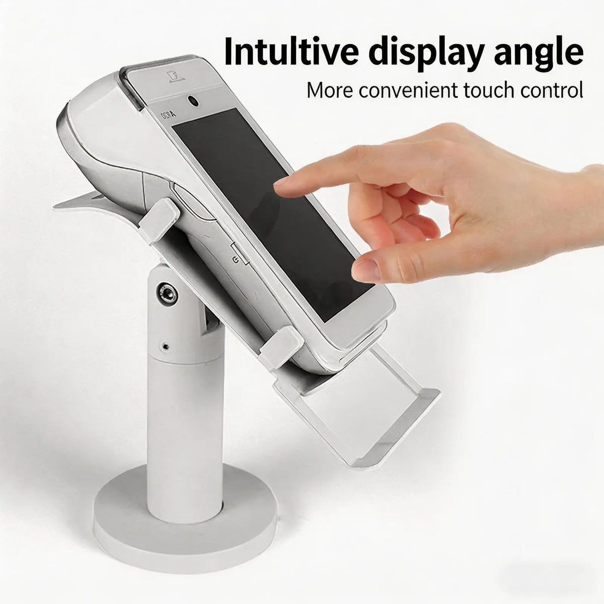 Rotating Aluminum Alloy POS Machine Stand | Card Terminal Bracket
