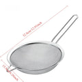 16cm Stainless Steel Fine Mesh Sifter & Kitchen Strainer