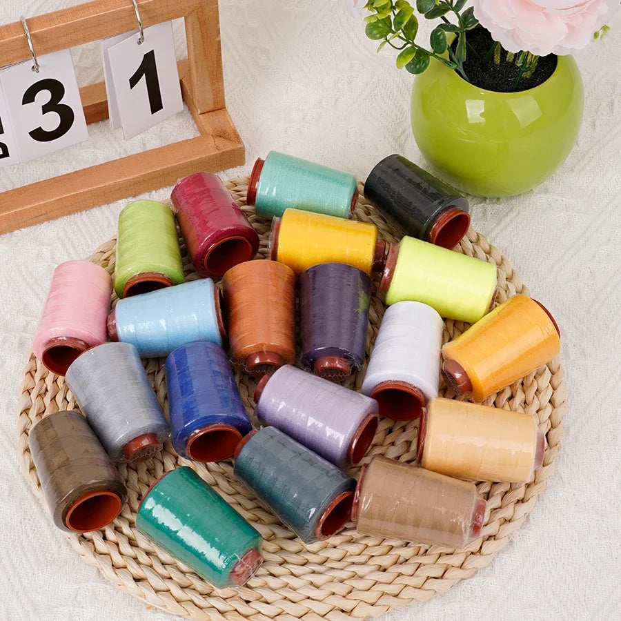 20-Color Polyester Sewing Thread Set – 800 Yds, 402 Cone