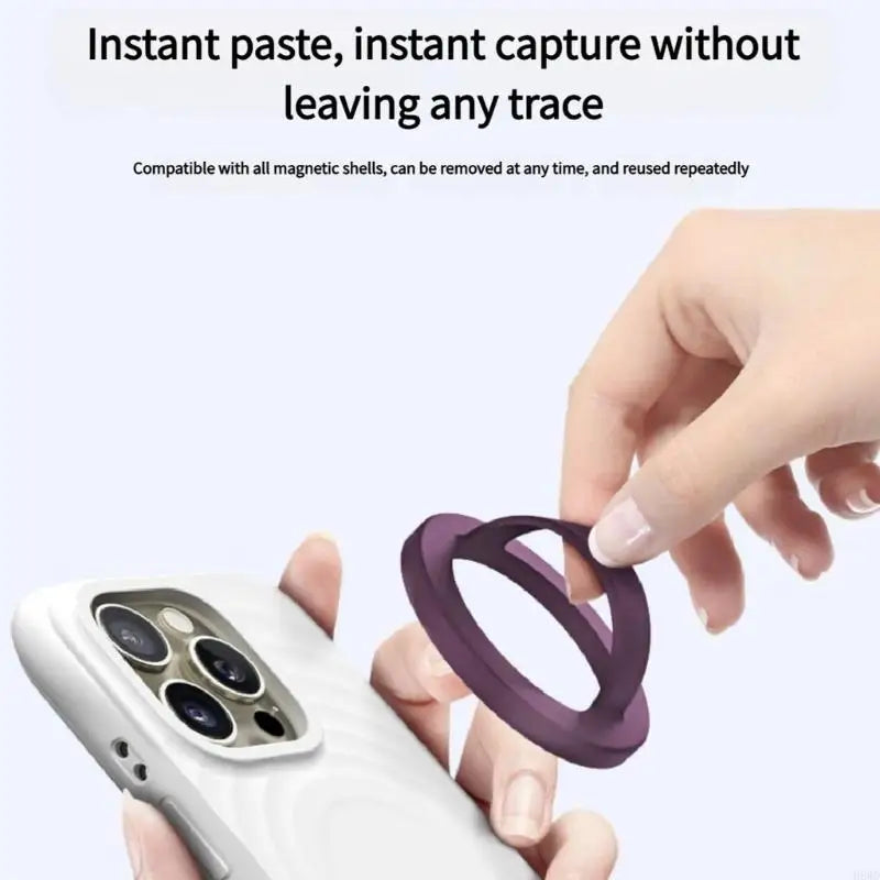 Silicone Phone Ring Holder – 360° Grip & Car Dashboard Mount