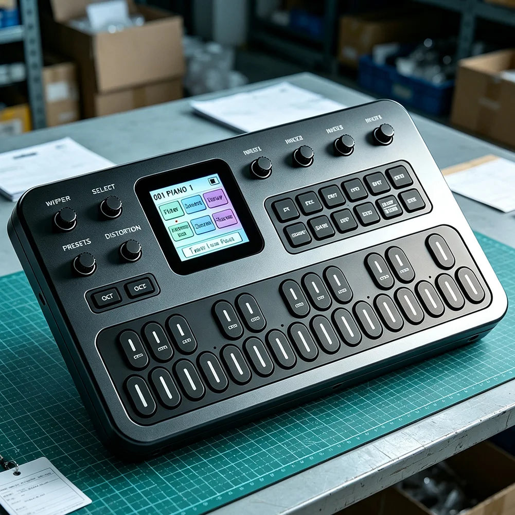 HpLive FM-1 Mini FM Synthesizer – 27-Key, 12-Voice, Built-in Speaker