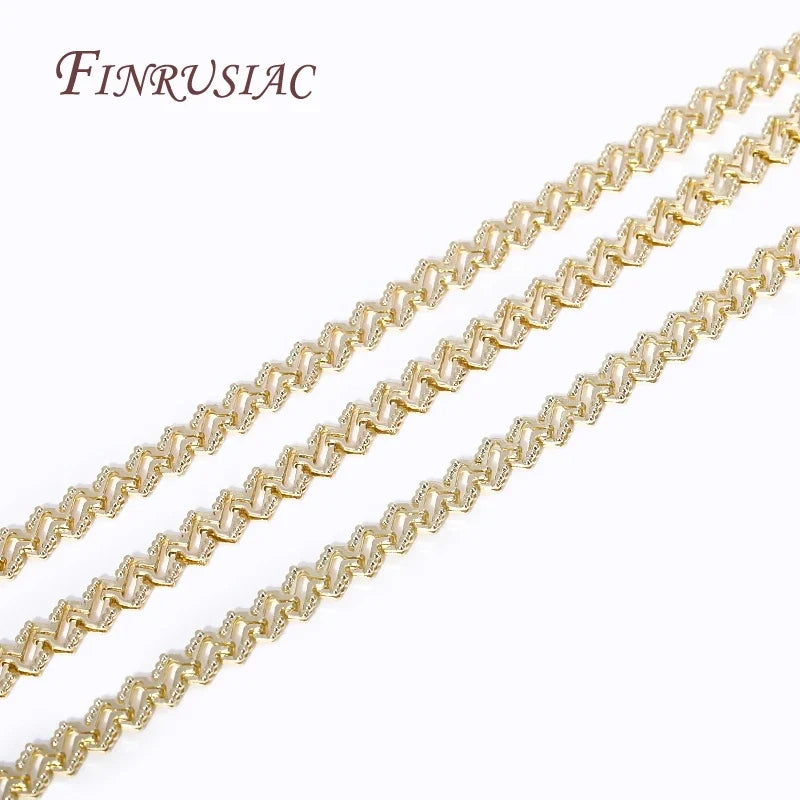 18K Gold Plated Brass Chain 6mm – DIY Jewelry Making
