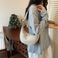 Women's Minimalist Dumpling Crossbody Shoulder Bag – Nylon