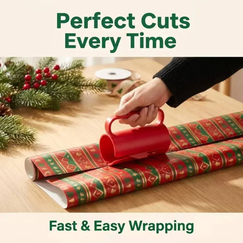 Adjustable Wrapping Paper Cutter – Sliding Roll Cutting Tool
