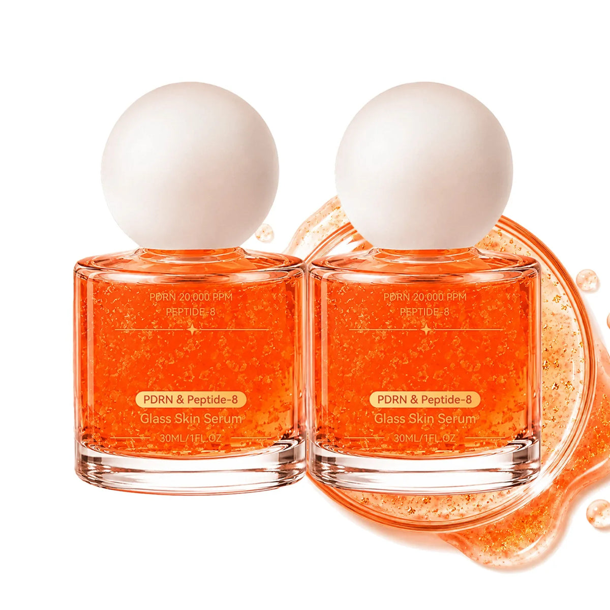 PDRN & Peptide-8 Glass Skin Serum | Shimmer Facial Essence