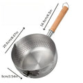 Nixie Nonstick Stainless Steel Saucepan with Wooden Handle