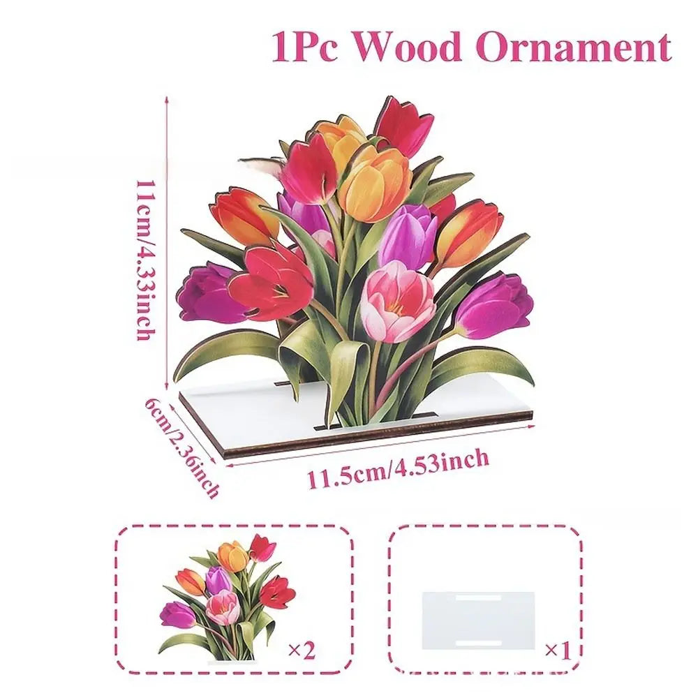 Wooden Paper Towel Holder Decorative Desktop Tissue Rack