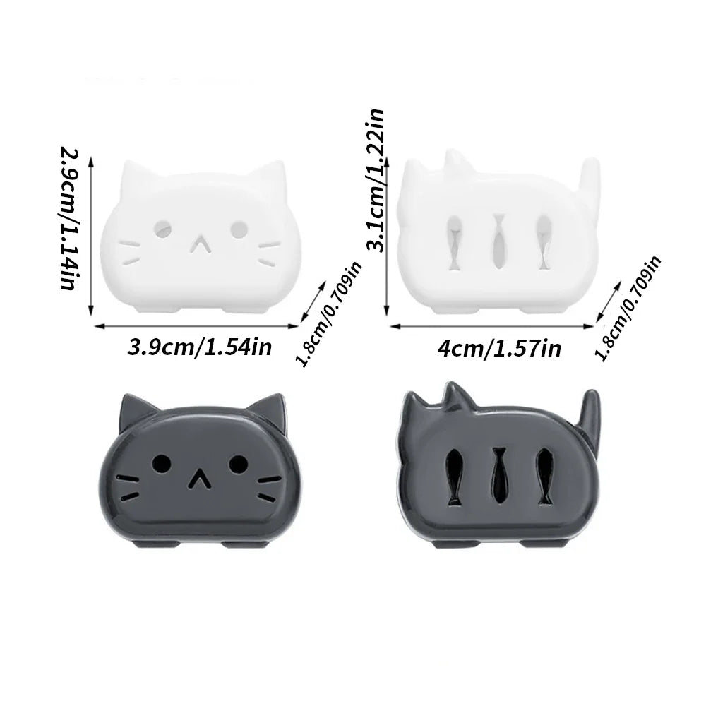 4-Pack Cat Toothbrush Covers – Portable Dustproof Travel Case