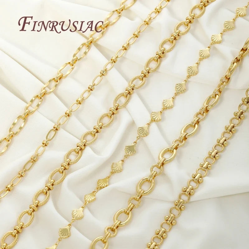 18K Gold Plated Oval Cuban Chain – Bulk DIY Jewelry Supply