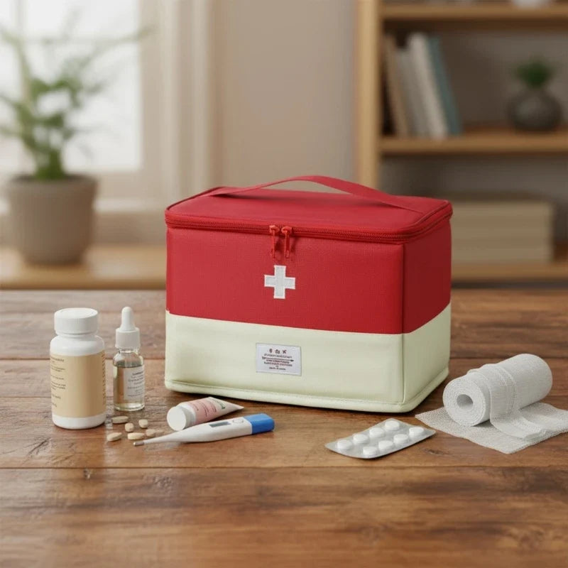 Waterproof First Aid Storage Bag | Camping Home Travel Organizer