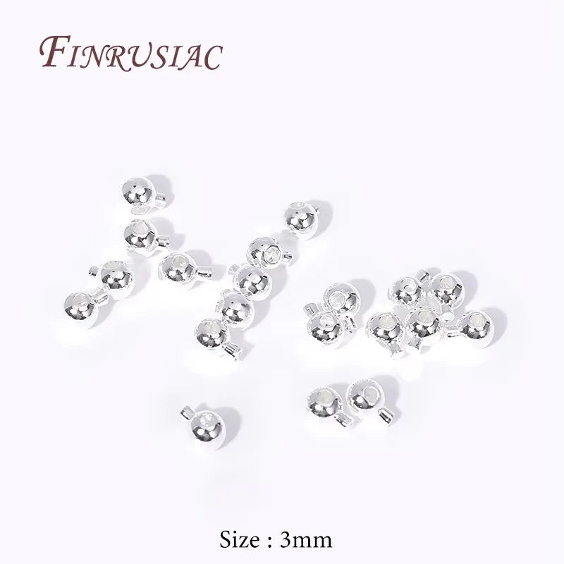18K Gold Plated Crimp End Beads 2.5mm 3mm | Jewelry Making