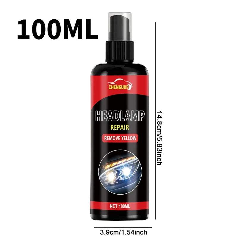 100ml Car Headlight Restoration Spray – Remove Oxidation