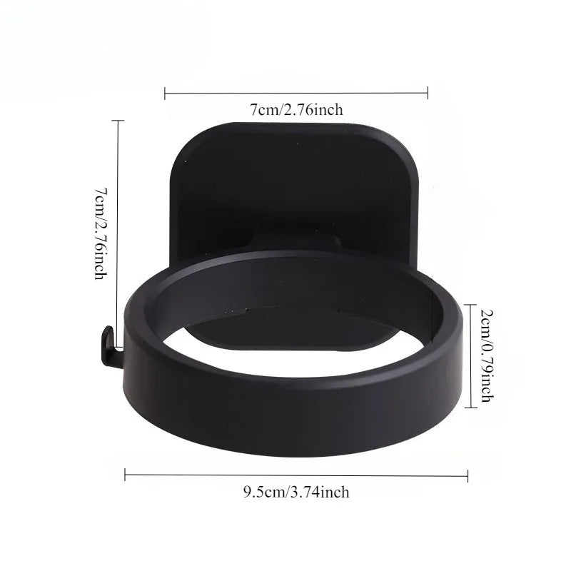 Wall-Mounted Hair Dryer Holder & Bathroom Beauty Organizer