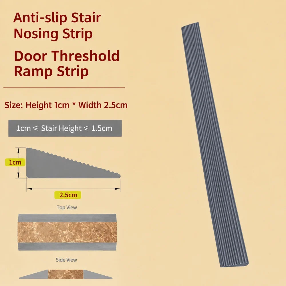 1M Silicone Threshold Ramp Strip – Self-Adhesive Anti-Slip