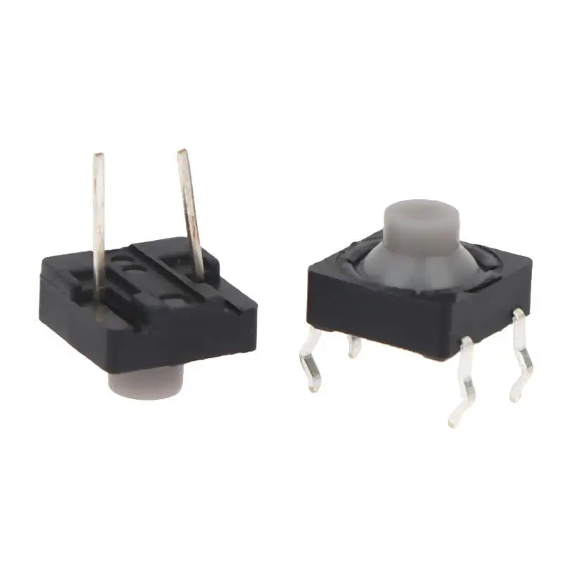 20Pcs Silent Tactile Push Button Switch 8x8x5mm 2Pin 4Pin DIY