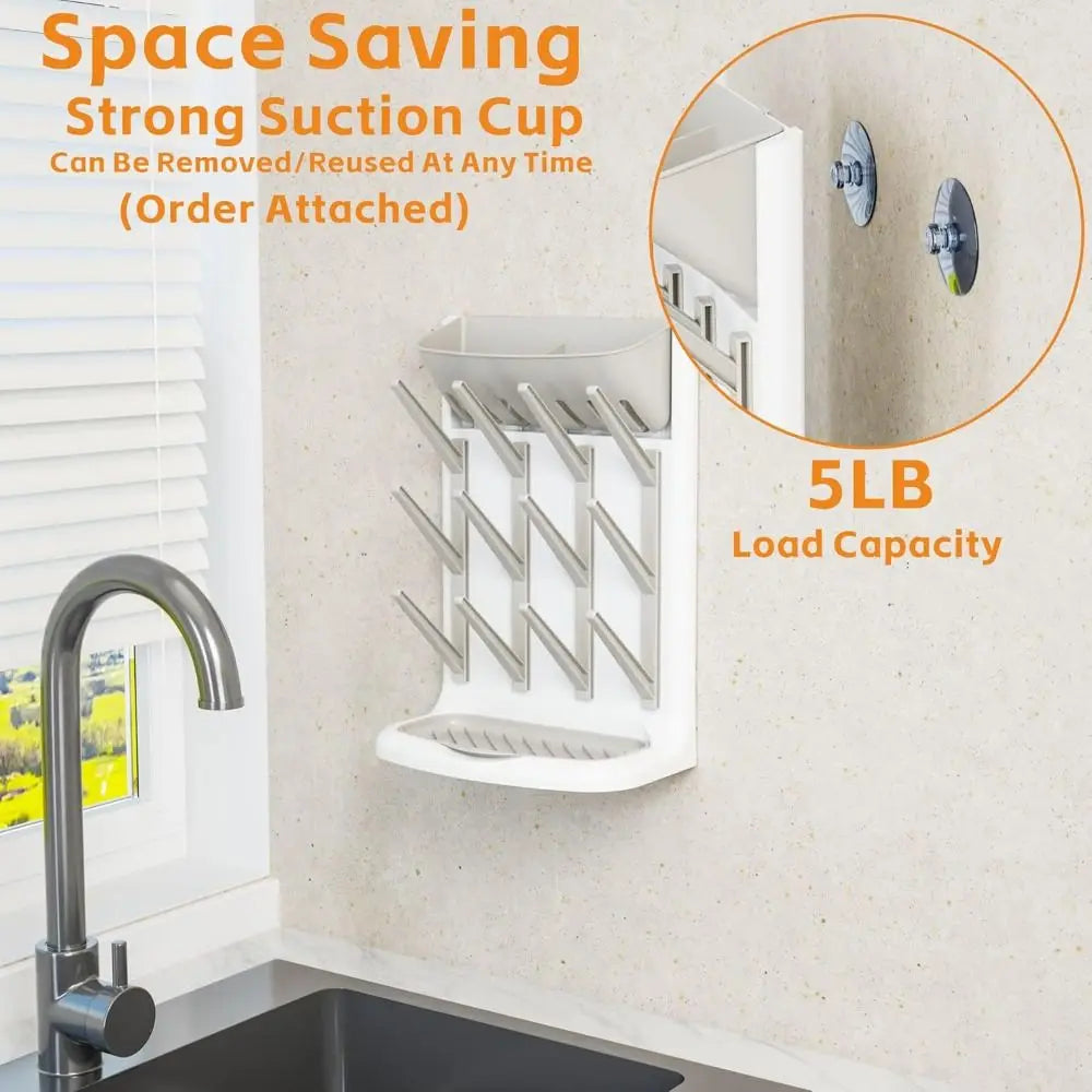 Vertical Baby Bottle Drying Rack – Multi-Tier BPA-Free Organizer