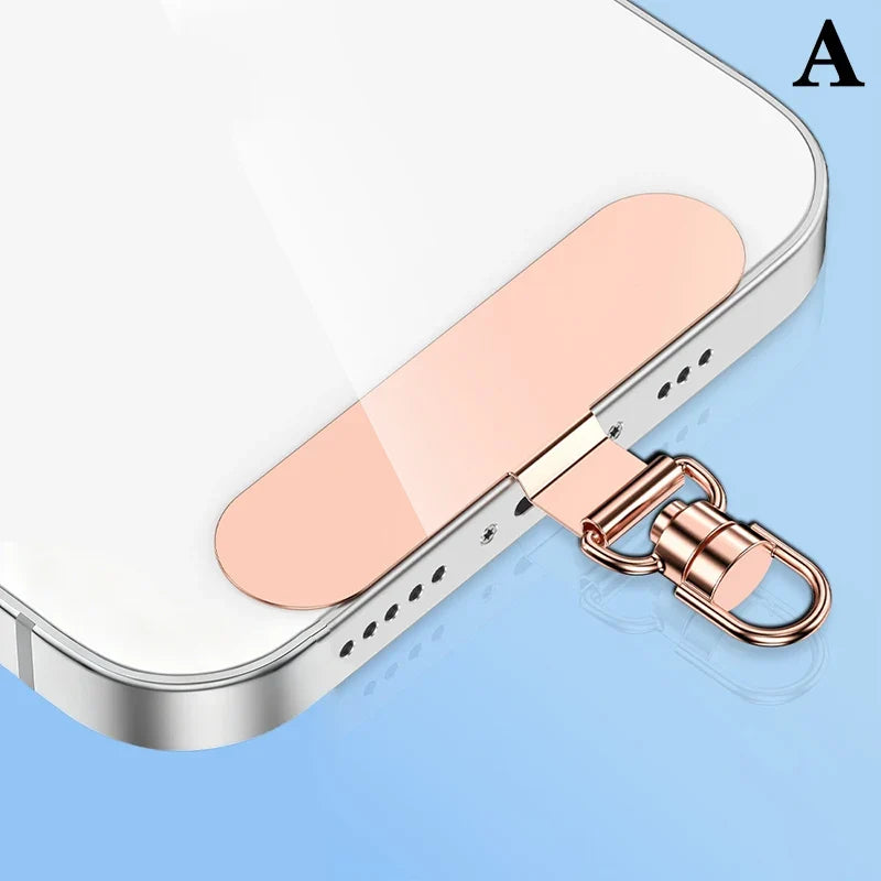 Steel Phone Lanyard Clip Gasket Patch – 360° Metal Strap