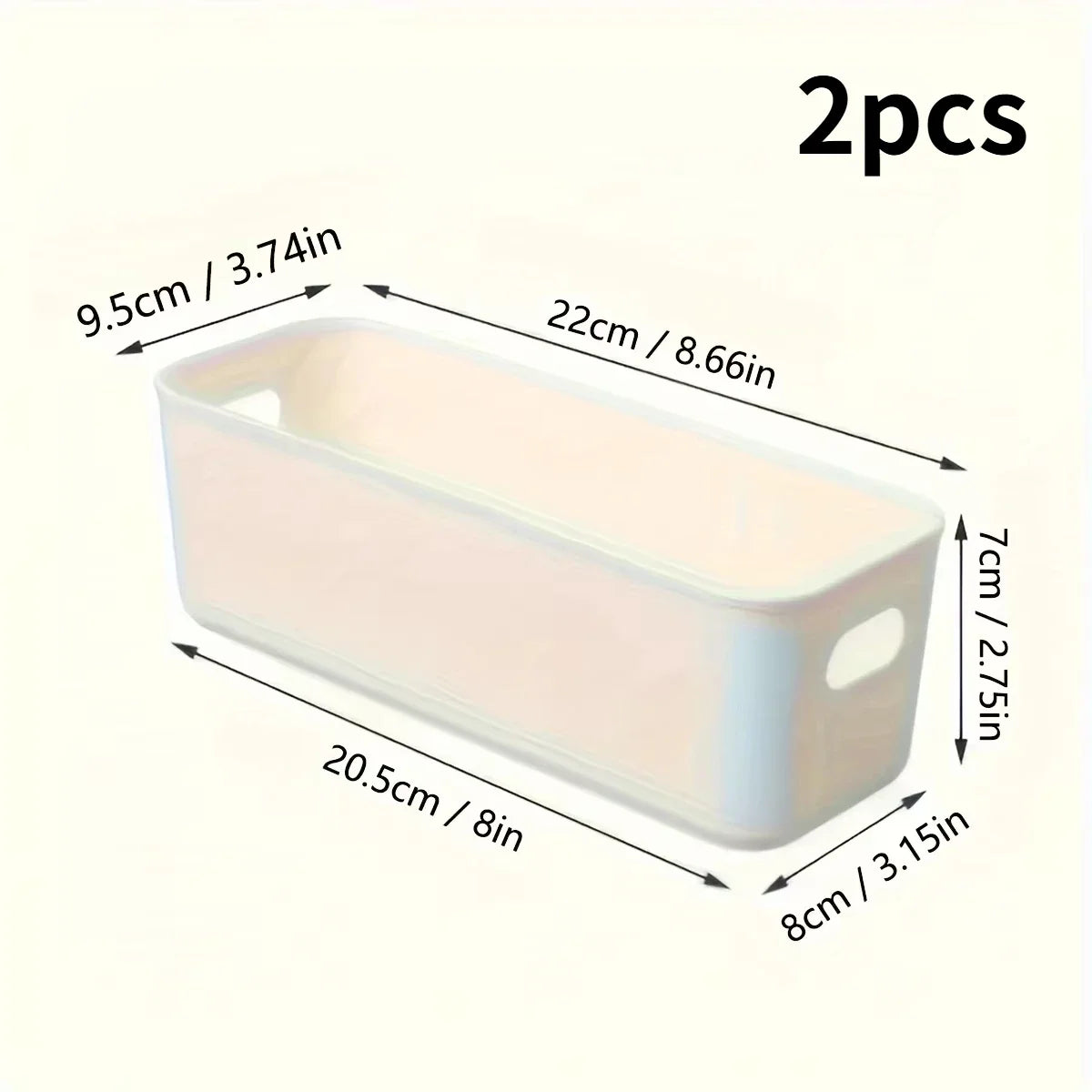 Plastic Storage Box Set 2/5/10 Pcs – Drawer & Home Organizer