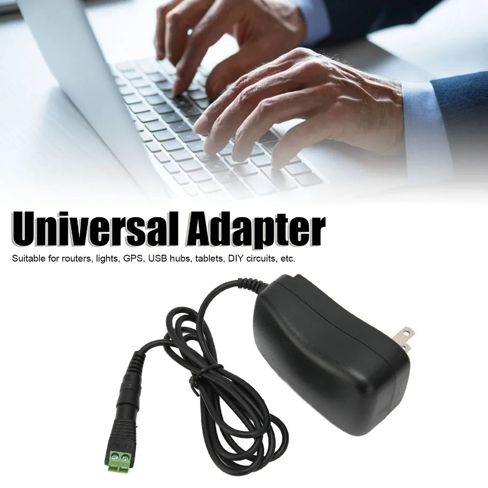 30W Universal Power Adapter 3V–12V Adjustable + USB | Nixie