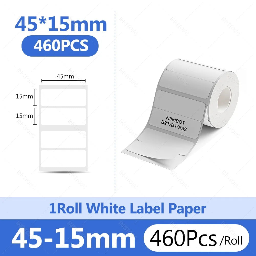 Niimbot Thermal Label Paper Round White 20-50mm | B1 B21 B203